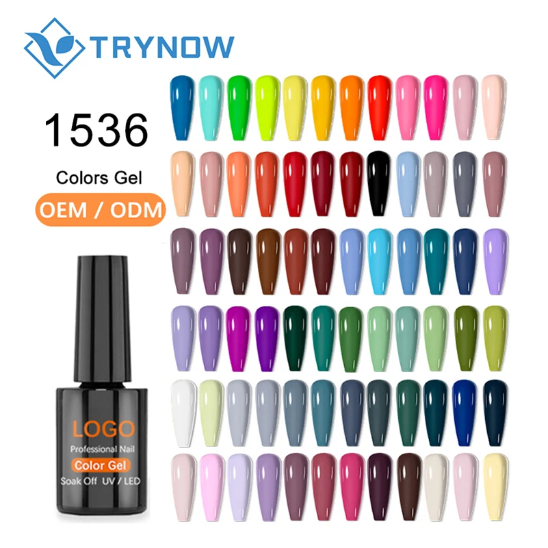 

Nail Polish 1536 colors Semi-permanent Varnish Soak Off UV Nail Lacquer Gel for Nails Art Decoration, 1536 colors,according to color chart