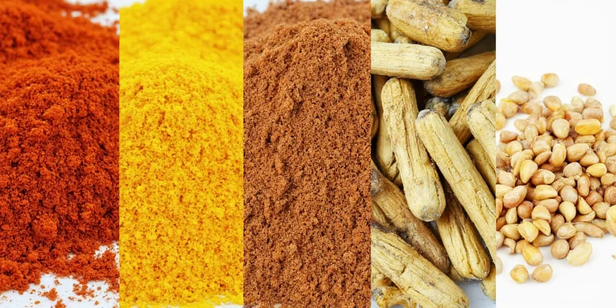 Assorted Spices on a Table