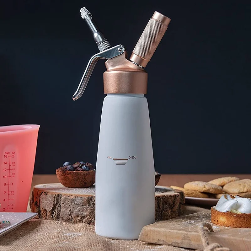 

professional 500ml coffee milk Aluminum stainless steel whipped cream dispenser, Customized color
