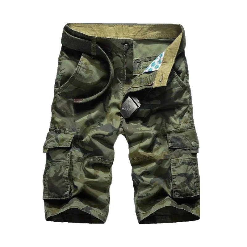 

Hot Sale Plus Size Camo Cargo Fitness Shorts Summer Shorts For Men