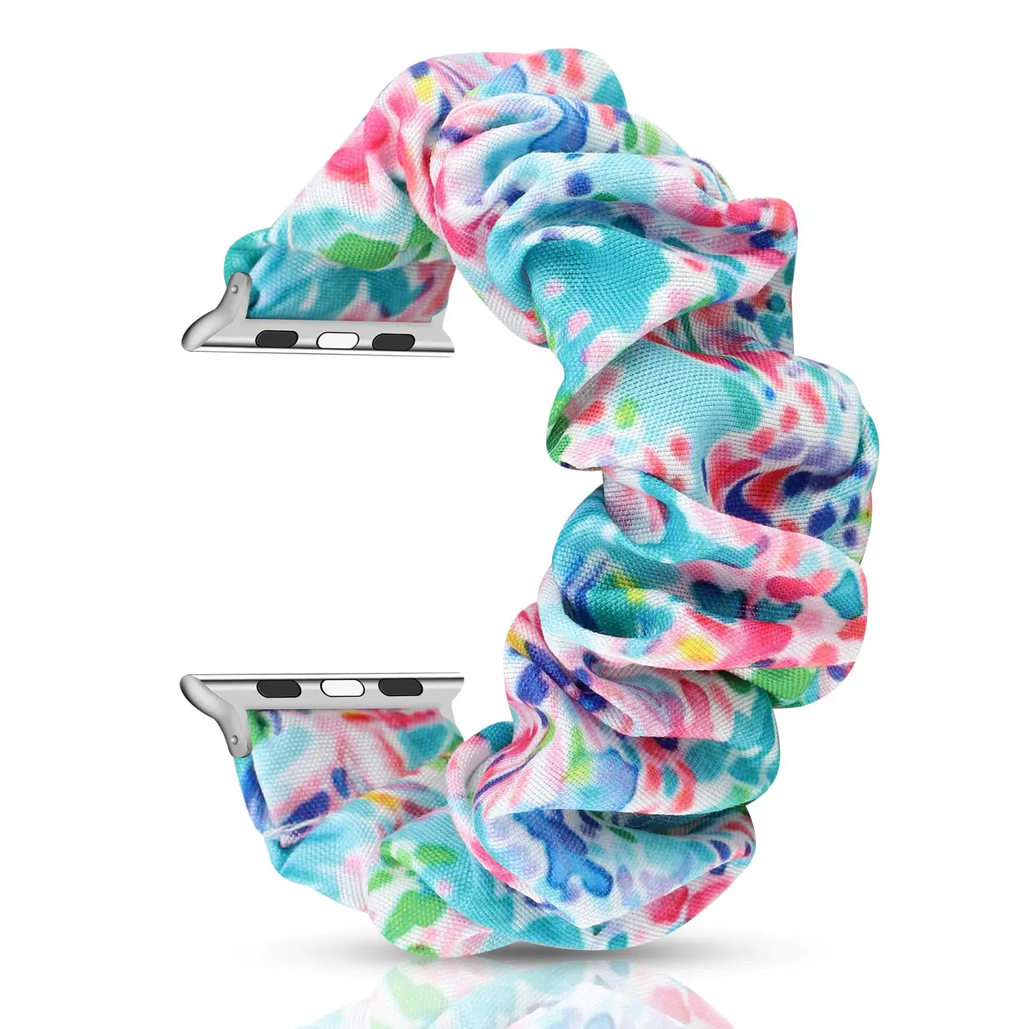 

Amazon Hot Scrunchie Elastic Band For Apple Watch 6 5 4 3 38 40mm Bands Sport Strap Women Bracelet For Iwatch Wrist Series 5 4, As show