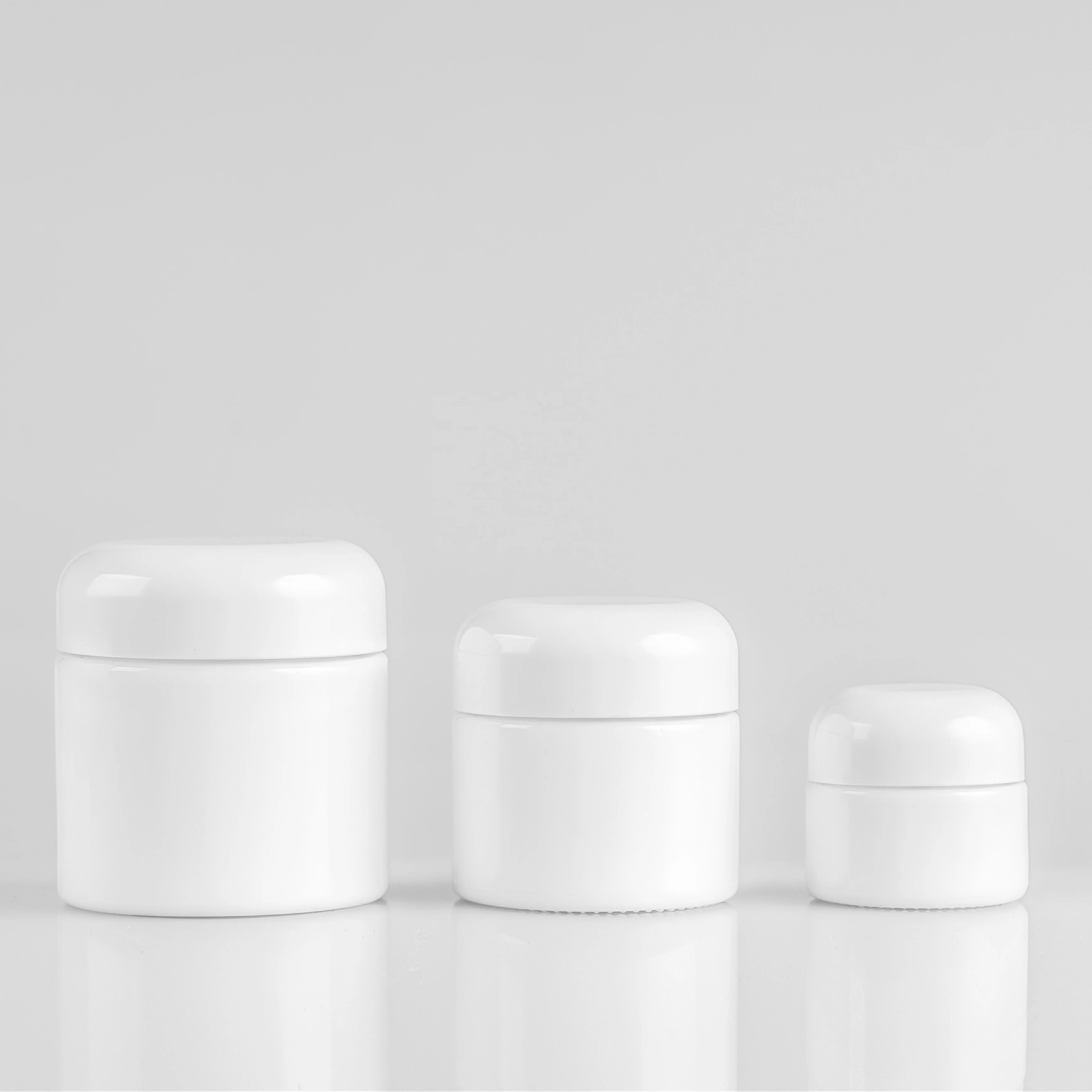 
Stock 50g Cosmetics Opal Glass jar for cream packaging from China manufactory 