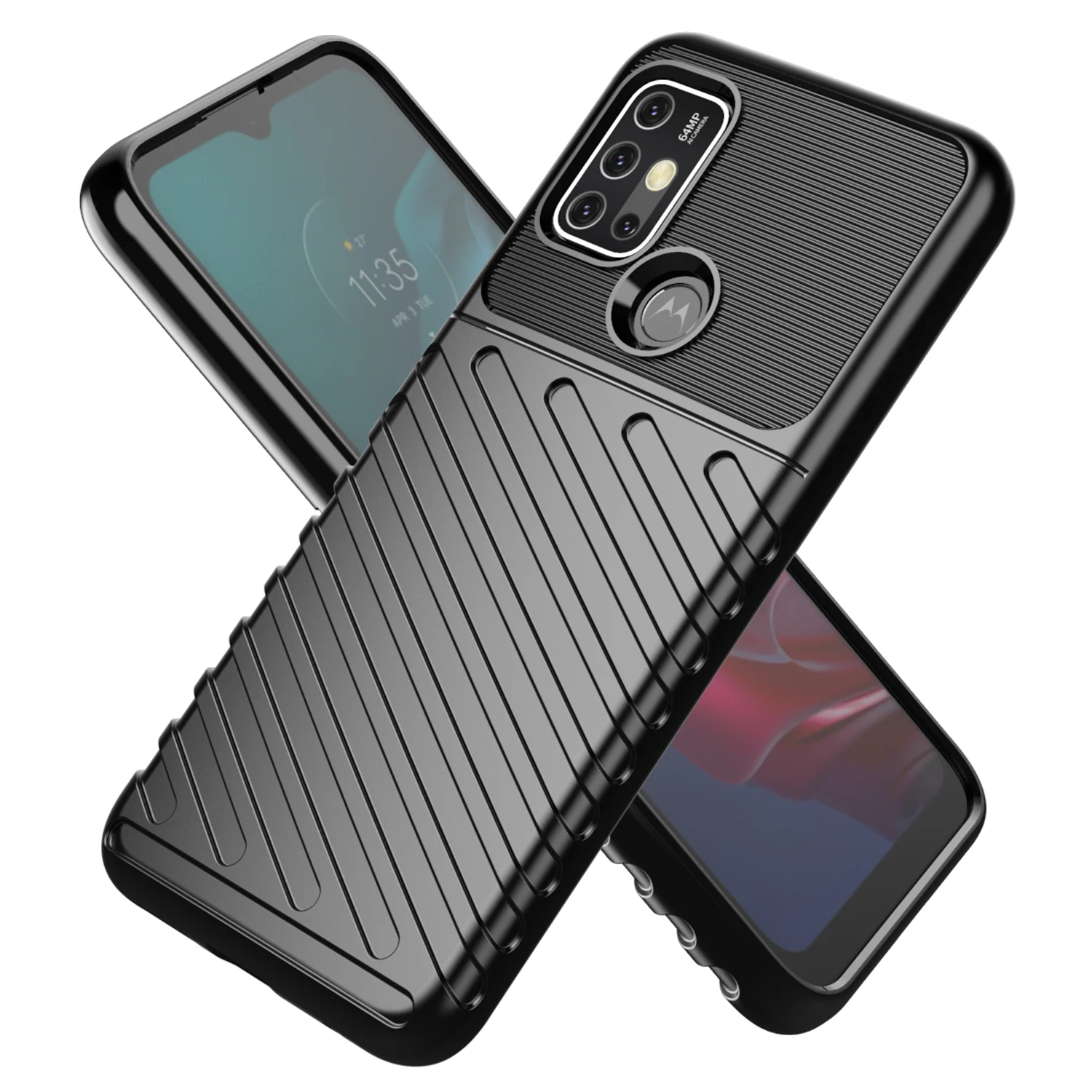 

Shockproof TPU Mobile Back Cover For MOTOROLA Moto G30 phone case, 3colors