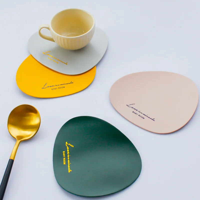 

Factory Price Custom Logo Glass Tea Cup Mat Holder Coaster Home Decoration, Pink/green