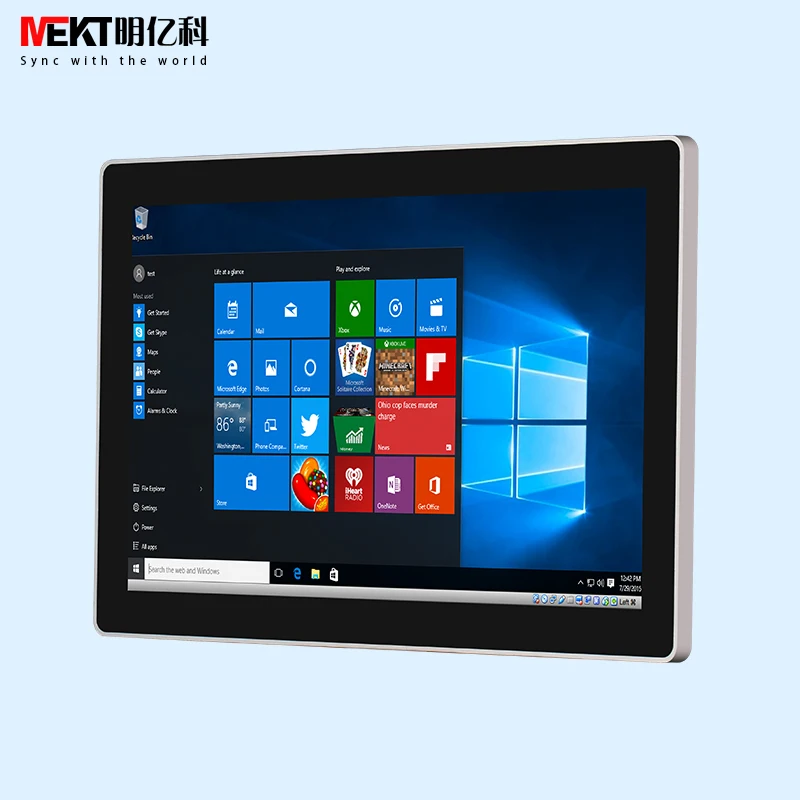 

21.5/18.5/15.6 inch widescreen flat panel capacitive touch screen monitor / LCD computer display HD&MI/DVI Custom industrial