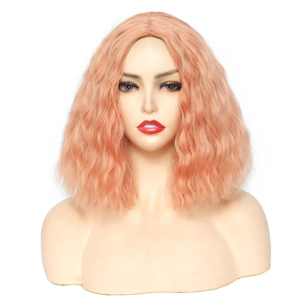 

Hot sale cheap nature synthetic hair wigs heat resistance non lace wigs fiber futura straight bob short wigs synthetic, Customized colors