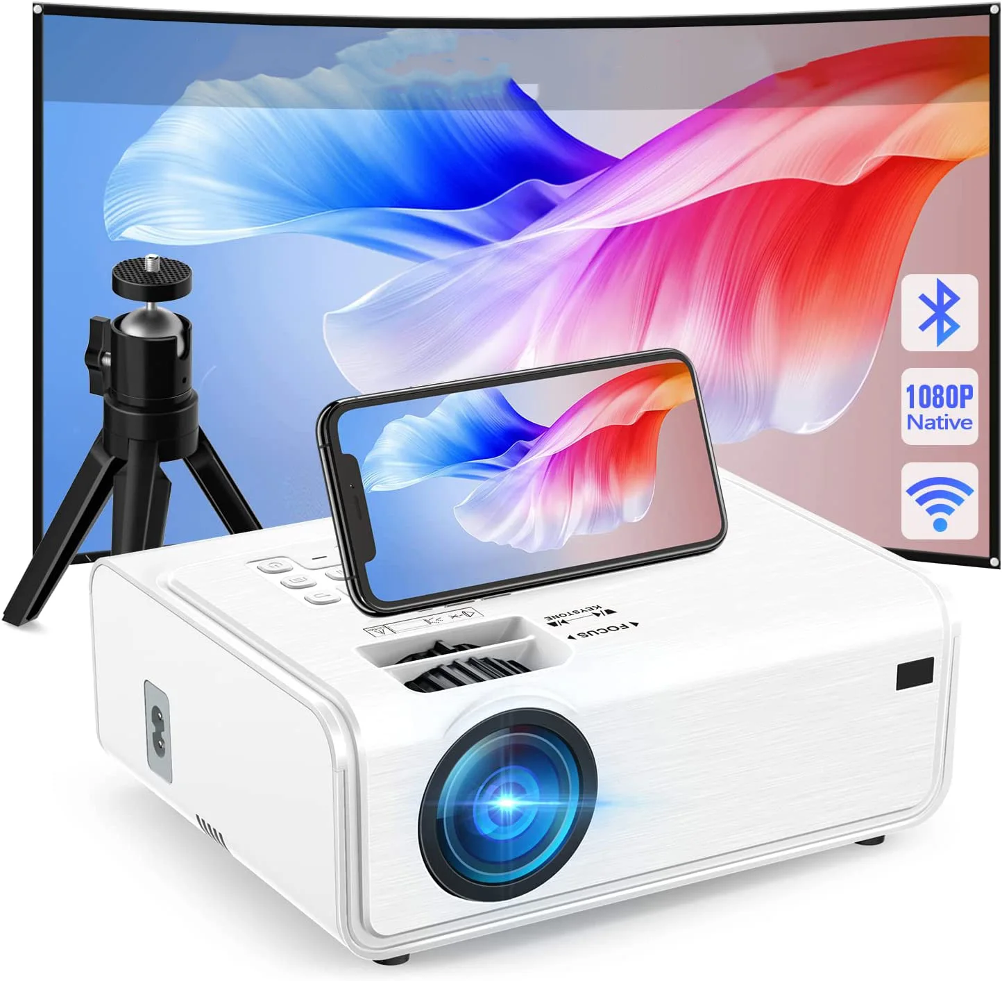 

Salange OEM Portable P92l Smart WIFI 3D LCD Video Full HD 1080P LED Home Theater Mobile Phone Projector 4K Proyector