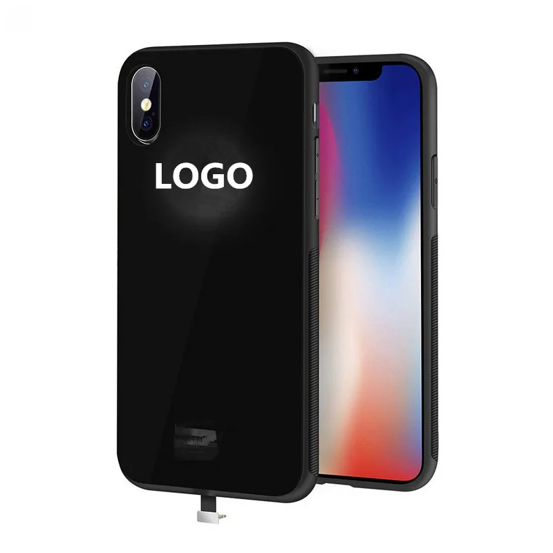 

glow in dark phone case for iphone 11 pro max,Custom design Glass glowing light UP LED apple logo for iphone 11 shine cover case, As the following photos