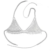 

Women Shiny Rhinestone Body Chain Sexy Chain Bra Body Jewelry for sexy girls