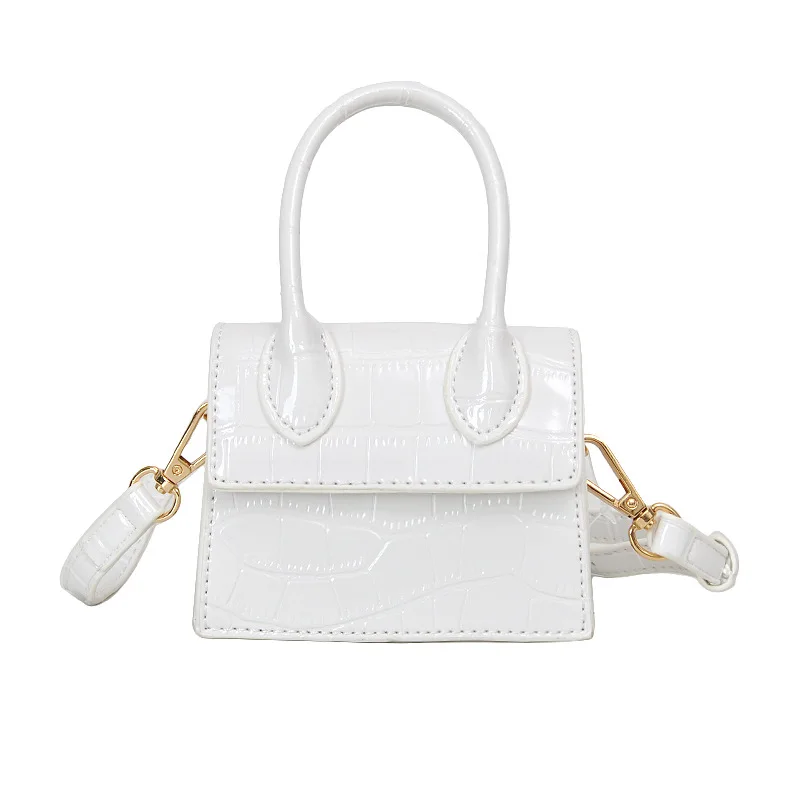 

2021 New mini crocodile pattern single shoulder bag wholesale girls shopping wallet and phone handbags, Multi colors