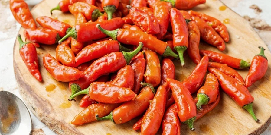 Colorful plate of spicy habanero dishes including tacos, salsas, and desserts.