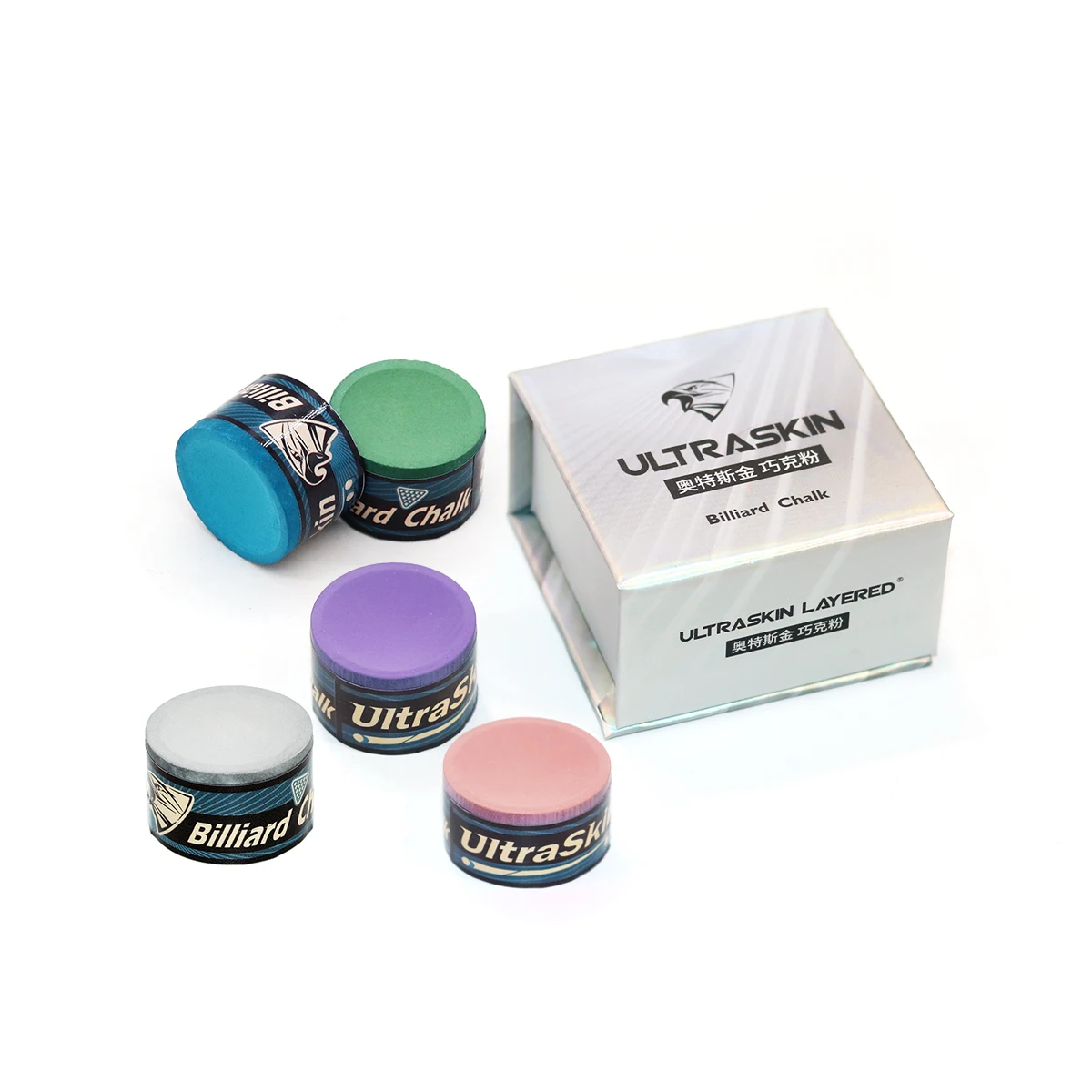 Hot Sell Billiard Accessory  Round Shape Snooker Pool Billiard Chalk for Billiard Cue Chalk