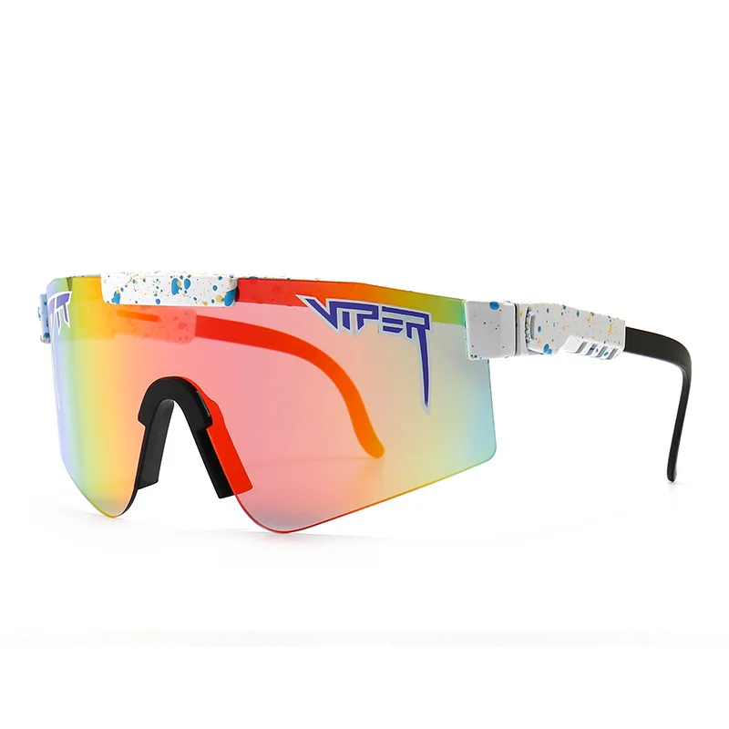 

new 2022 pits viperes TR90 frame mirrored lens windproof cycling sport UV400 protection pits polarized sunglasses for men women