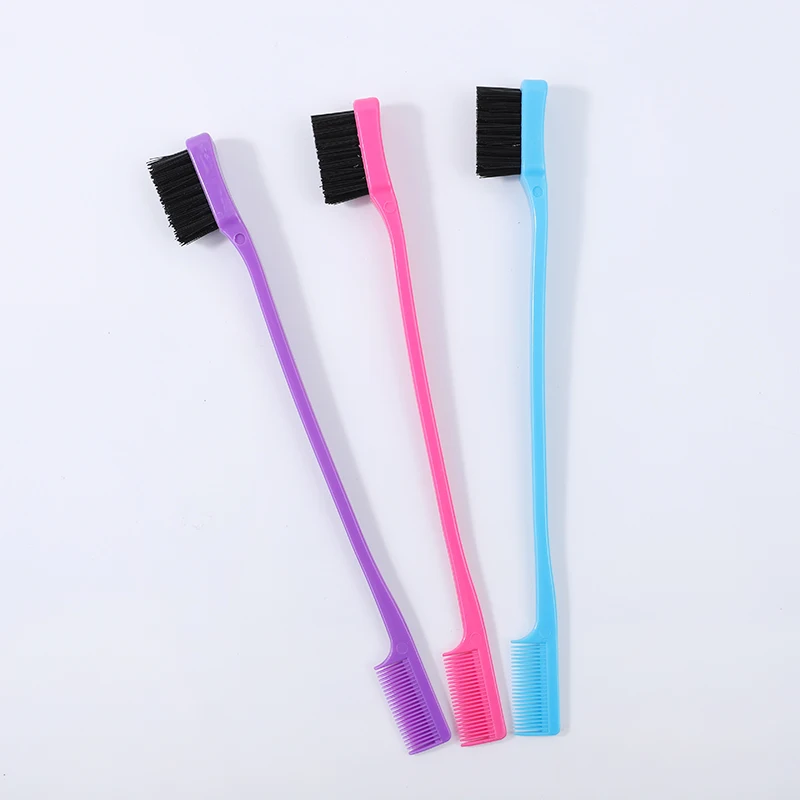 

Double sided colorful edge control brush for hair, Picture shown