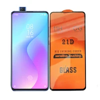 

Wholesale mobile phones 21d 9h full tempered glass screen protector for xiaomi MI 9T/ redmi k20