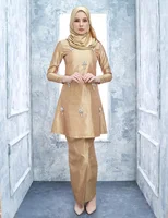 

Best selling fashion design Plus size Islamic clothing lace baju kurung malaysia