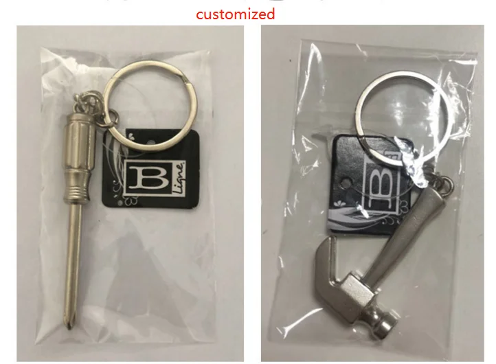 Mini Tools Flexible Wrench Shovel Hammer Ruler Pincers Drill Saw Axe Key Chain Personalized