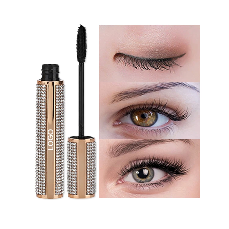 

cosmetics vendors hot sale clear mascara brushes longlasting vegan fiber mascara private label Black eyebrow gel mascara