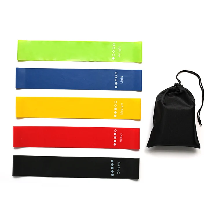 

Amazon best selling elastic band tension ring fitness resistance band set loop yoga tension band, Black/blue/red/yellow/green