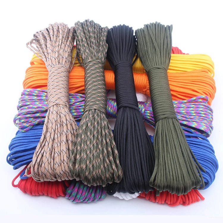 

4mm Paracord 7 Stand Cores Paracord Rope Paracorde Cord For Jewelry Making Keychain EDC Tool Rope Wholesale