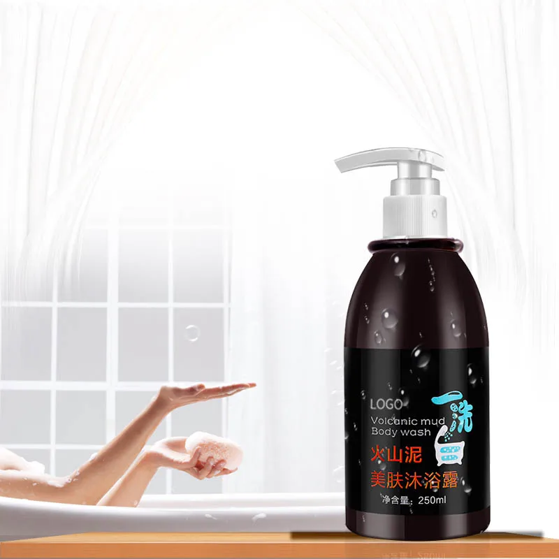 

Customized Natural Body Wash Moisturizing Skin Care Smooth and Shiny Body Care Honey Volcanic Mud Shower Gel