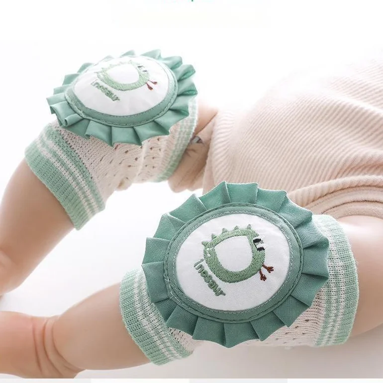 

Happyflute breathable baby crawling knee pad knitted children toddler knee pads protection, Picture
