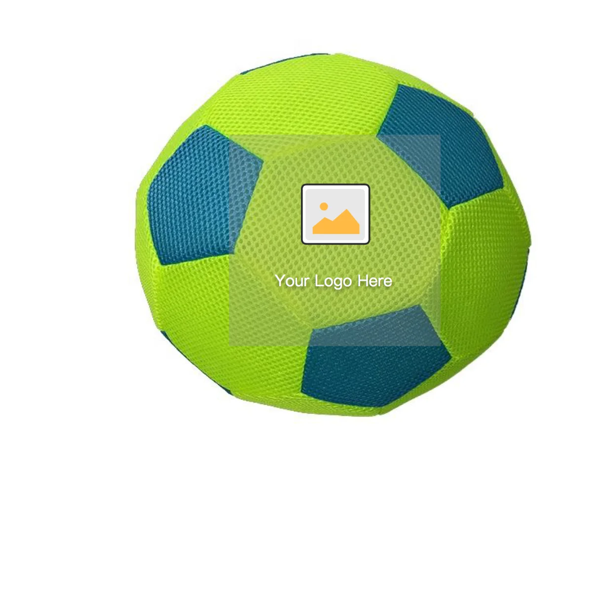 INFLATABLE SOCCER BALL WITH CHANGING COLORS 8.5" 