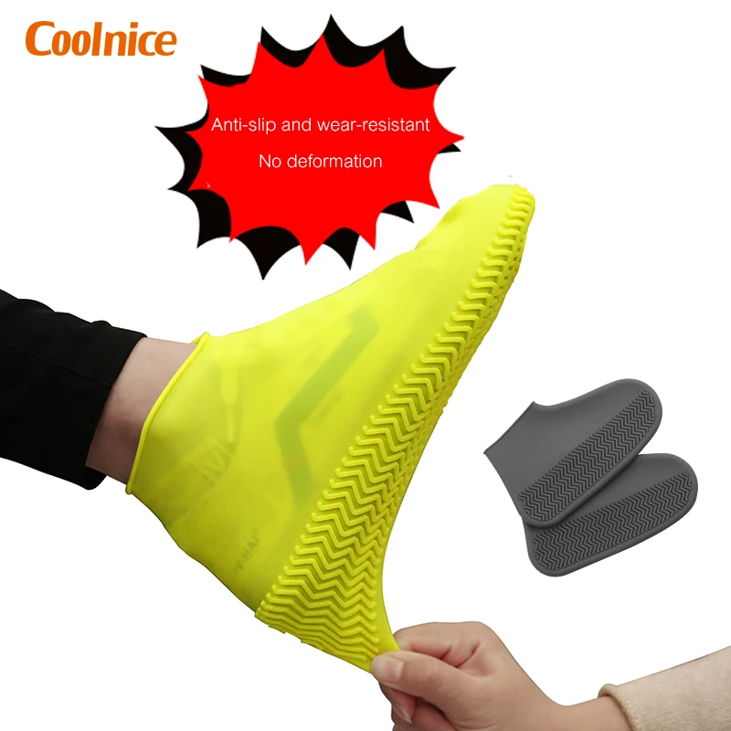 

Waterproof Shoe Cover Silicone Material Unisex Shoes Protectors Rain Boots for Indoor Outdoor Rainy Days, 11 colors for your choose