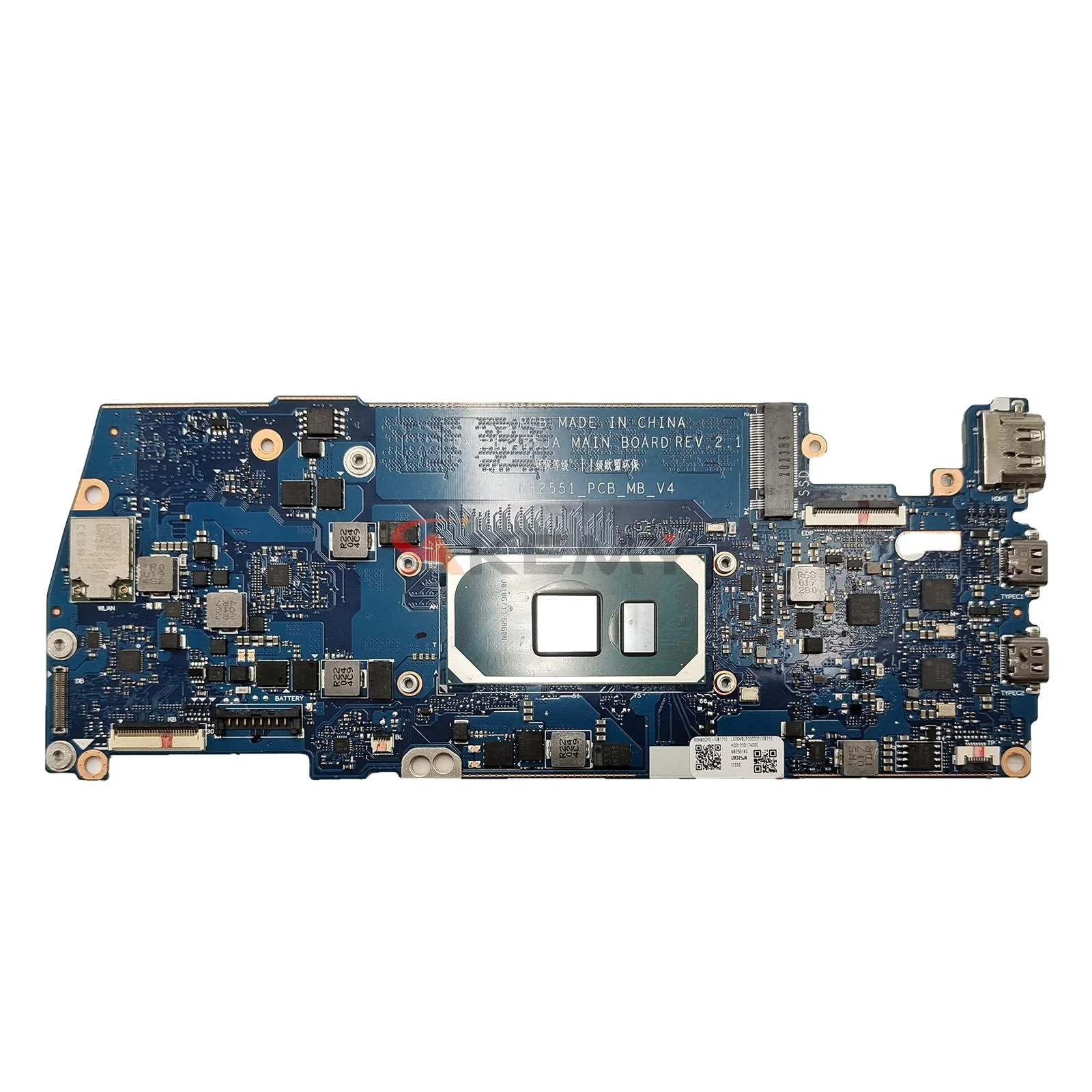 

UX425JA UX325JA for Asus ZenBook 14 13 UX425JA UX325JA Laptop Motherboard with i3 i5 i7 10th Gen cpu Mainboard 8GB 16GB RAM