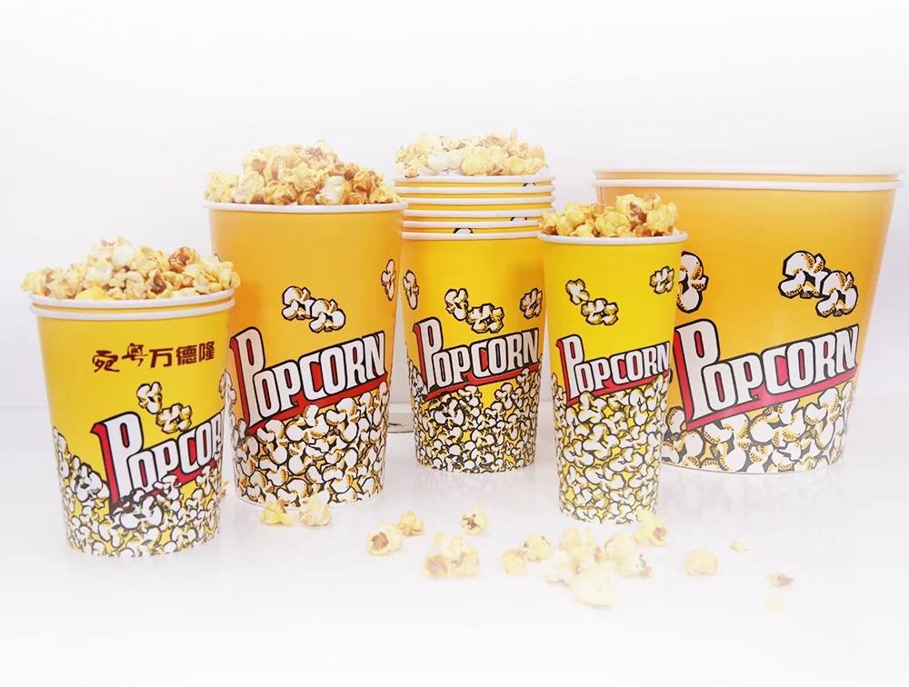 Wholesale Factory Directly Custom Logo Printed Popcorn Buckets_paper