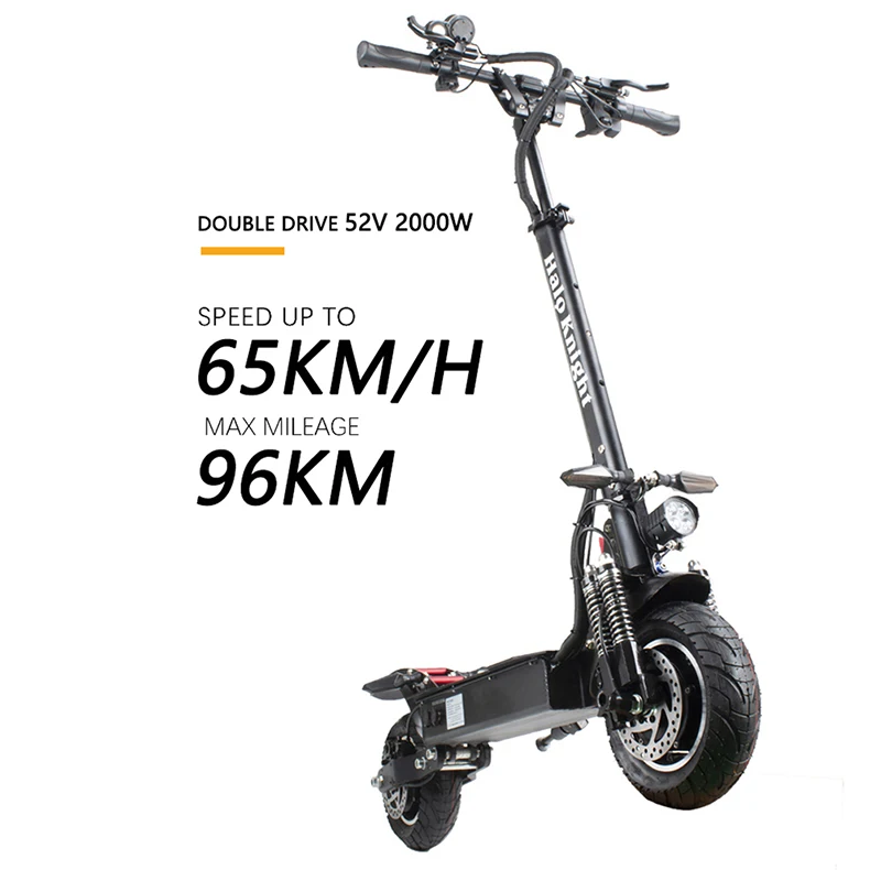 

Halo Knight T104 Scooter Electric Europe Warehouse 65KM/H High Speed Electric Scooter 52V 2000W Adult Electric Scooter With Seat