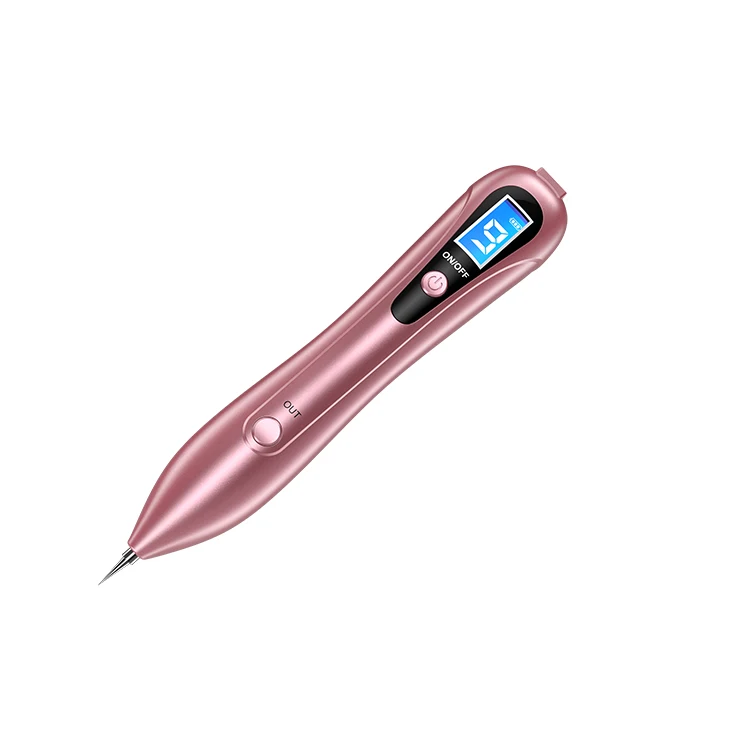 

Dark Spot Tattoo Removal USB LCD Laser Skin Tag Freckle Wart Dot Mole Remove Pen, Gold and rose