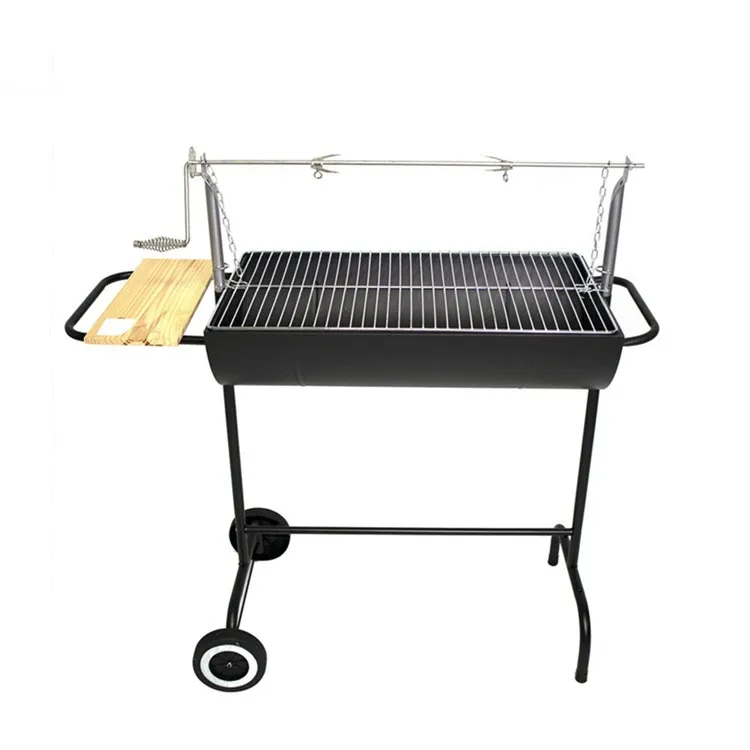 

Camping Rotating Barbecue Trolley BBQ Grill Charcoal Chicken BBQ Rotating Grill