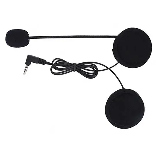 

Motorcycle Helmet Headset Round hole Earphones for V4/V6, Black