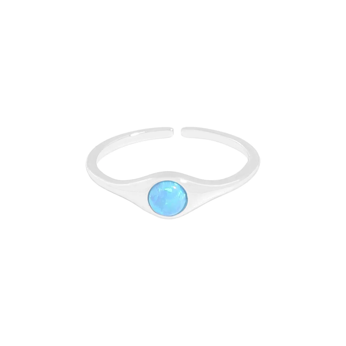 

VIANRLA 925 Sterling Silver Ring Colored Moonstone Bead Ring Minimalism Adjustable Ring For Women Jewelry Gifts Wholesale