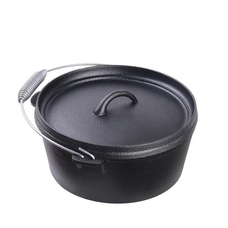 

cooking pot outdoor dutch oven, cast iron cauldron, iron casting camping pot
