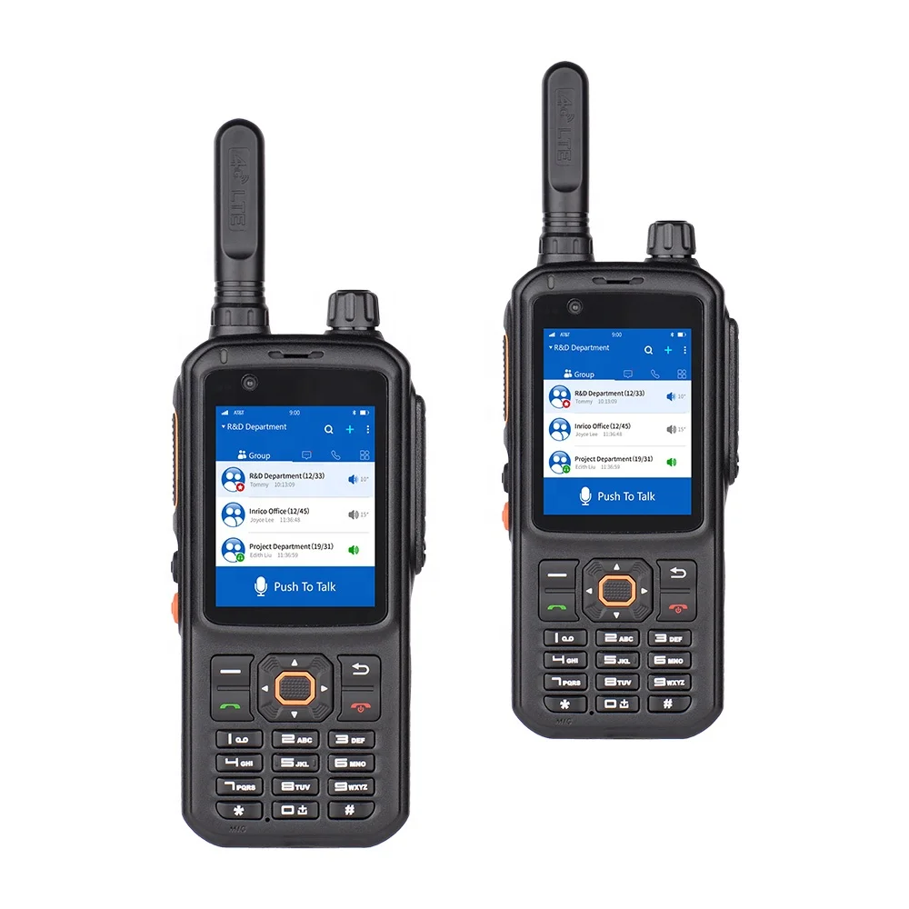 

4G LTE Walkie Talkie Radio with Military Material T320 walkie-talkie 50km network radios, Black