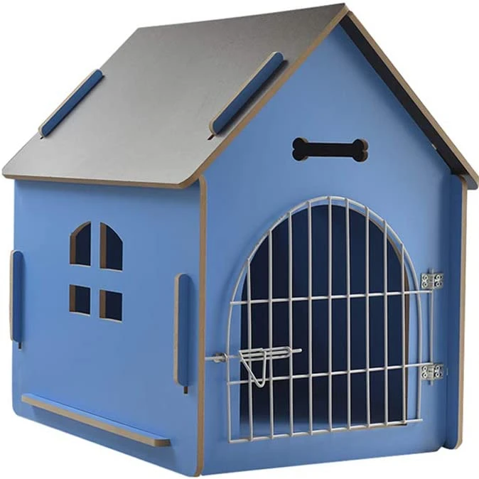 

Large Dogs Metallic Door Waterproof Weatherproof Ventilate Outdoor Pet Dog House