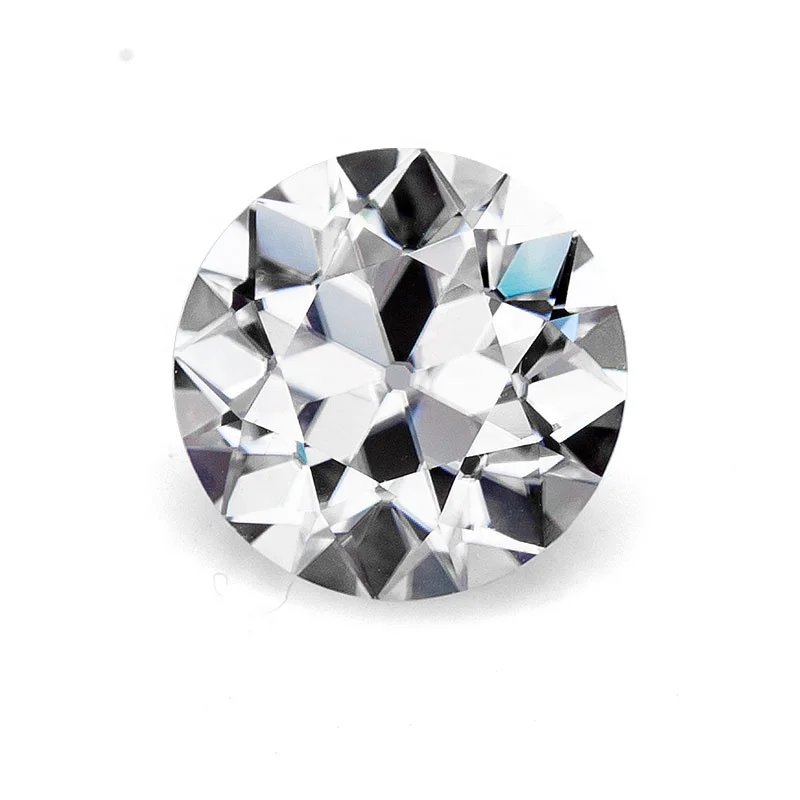 

2020 hot sale D VVS1 white loose synthetic moissanite supplier diamond Europe cut round shape new fashion style