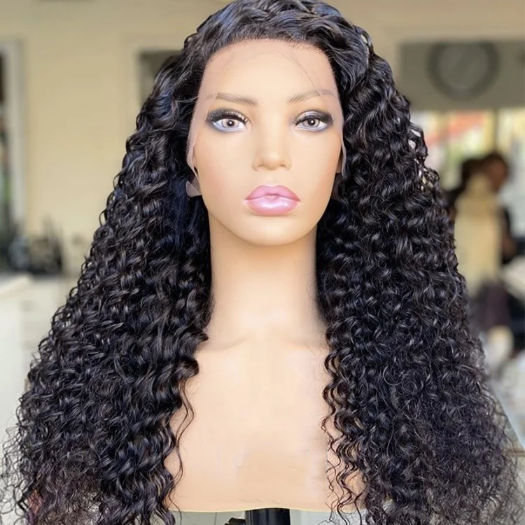 

High Density Water Wave Lace Front Wig Virgin Curly Human Hair 13*4 Lace Front Wigs