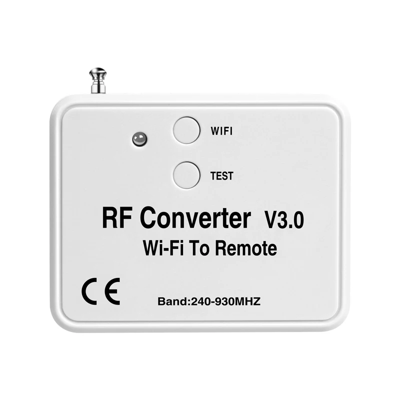 

DC5V Long Distance Mulity-Frequency WIFI To RF Remote Control Convert