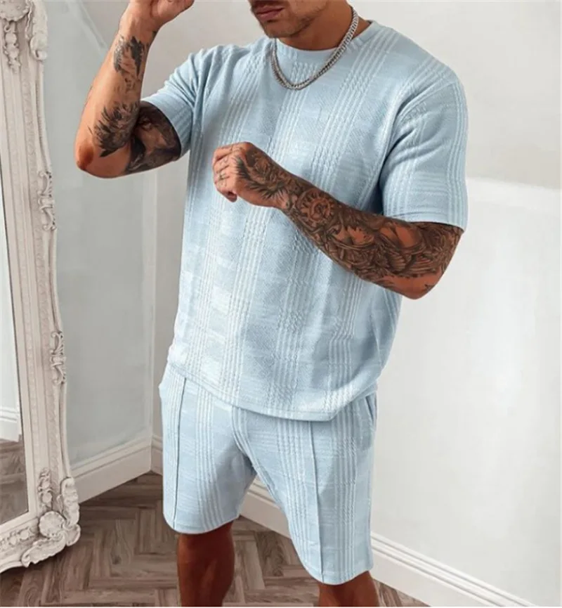 

2021 Mens Short Sets Summer Casual Summer Clothing 2 Piece Set