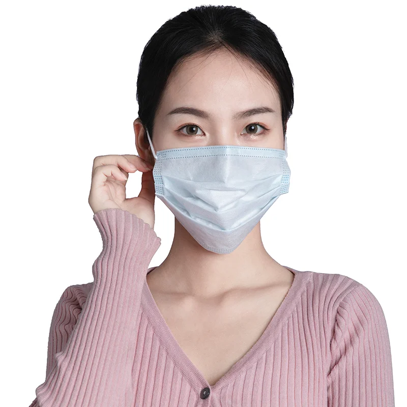 

Protective Designer Face Mask GB/T 32610 Factory Wholesale Mascara Disposable 3ply Mask Non-woven Fabric,non-woven Fabric CN;ANH, Blue