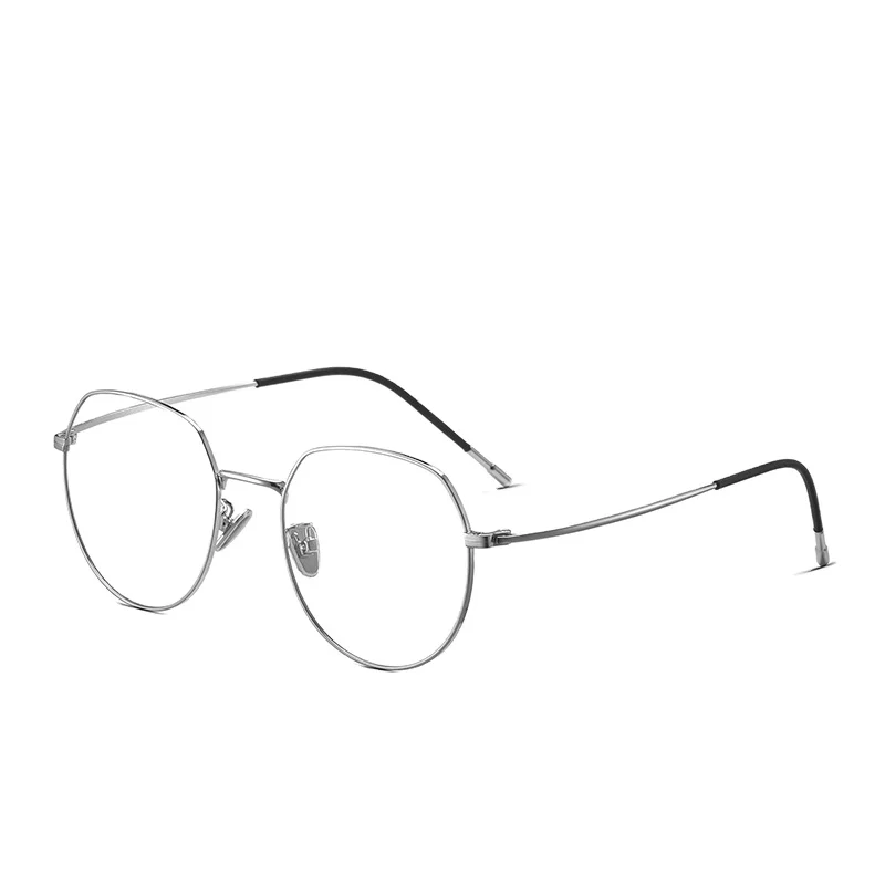 

CAPONI 2020 New Metal Round Frame Trendy Fashion Glasses Men Women Glasses Optical Frame Anti Glare Custom Logo Brand Eyewear