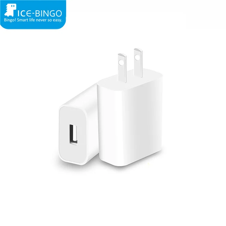 

Ice-Bingo 5V 2A Usb Wall Charger Travel Charger With Single Port US EU Plug Charger For Smart Phone, White;black