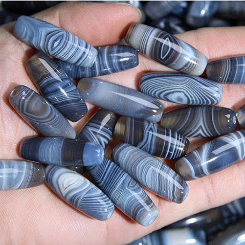 

AB0173 Natural tibetan agate dzi drum beads,DIY jewelry drum beads