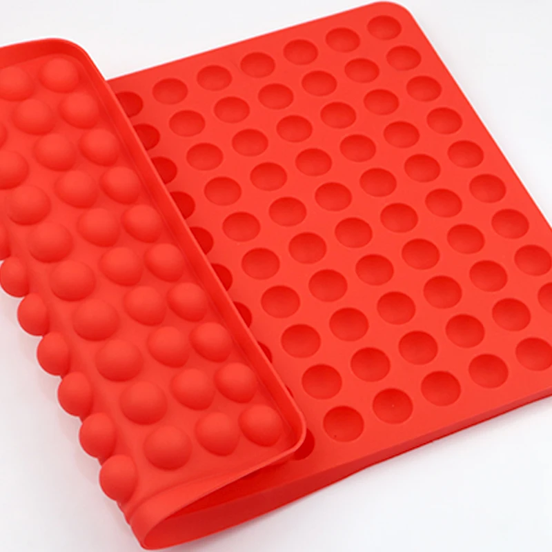 

1030 ready to ship factory free sample 140 cavity round ball shape silicone candy molds, silicone chocolate moulds,silicone mat