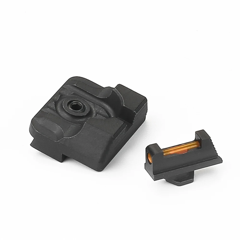 

Fyzlcion.230 Fiber Optic Front Sight / Rear Combat Glock Sight v3 Black for Glock