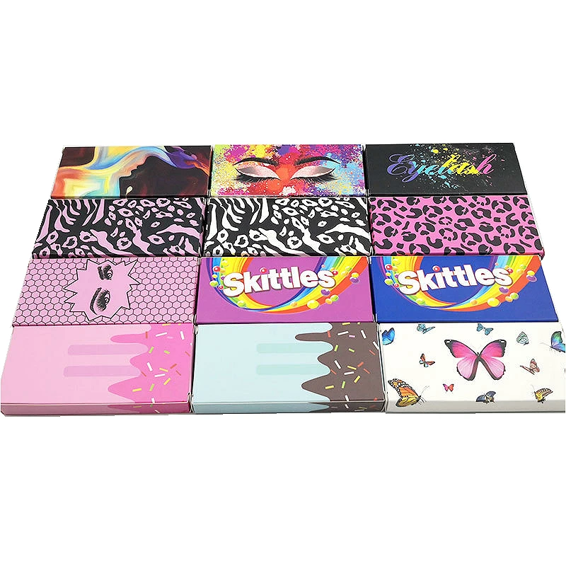 

butterfly lash box white lashbox custom lashbox logo backwood eyelash packaging