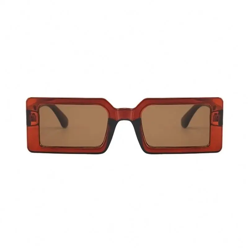

2021 Newest Arrival Classic Rectangular Cutom Logo Vintage Fashion Retro Design Womens Square Sunglasses